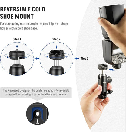 Neewer 10101940 Light Stand Mount Adapter Cold Shoe