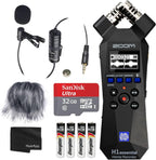 Zoom ZH1E Handy Recorder Bundle Lavalier Mic