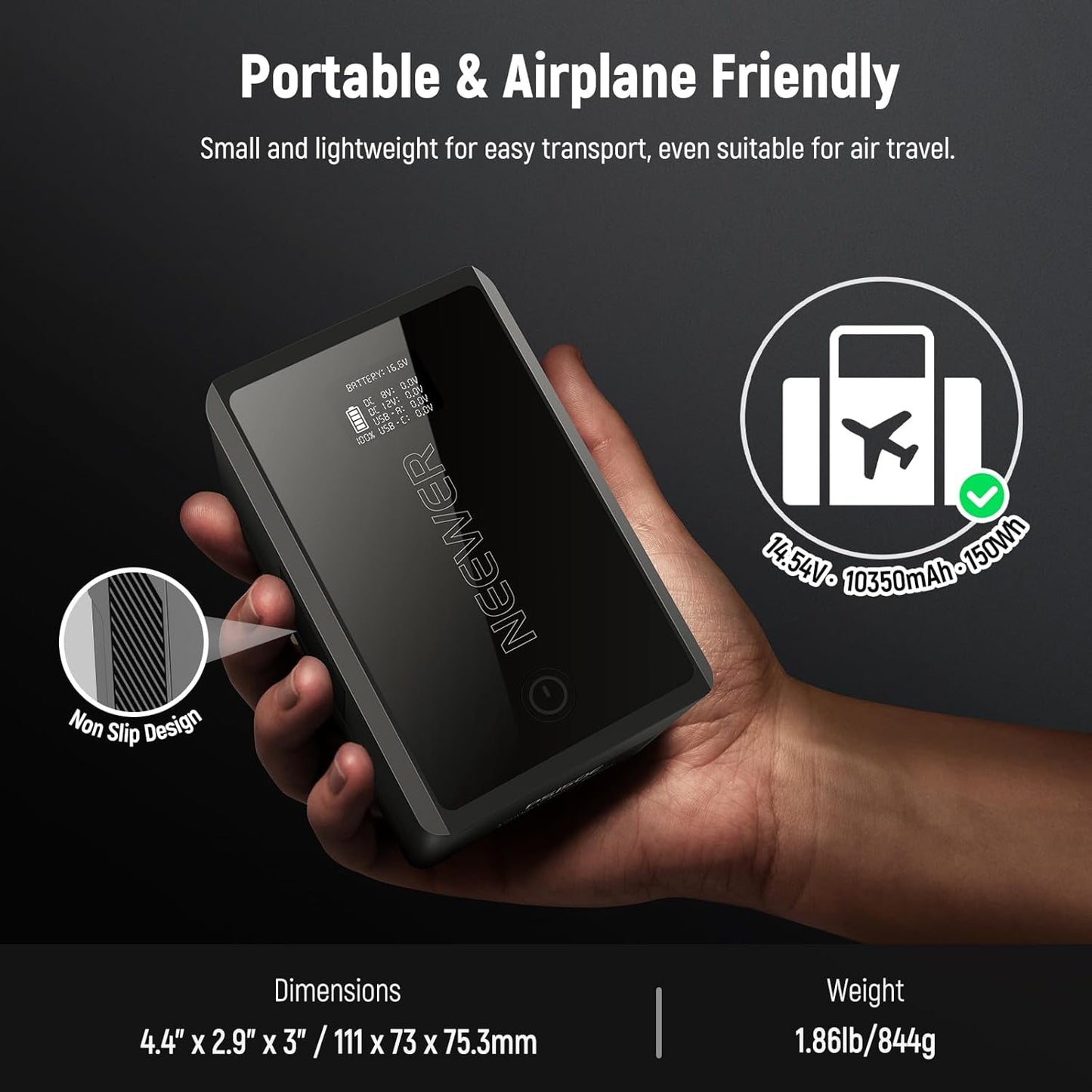 Neewer 10103413 150Wh V Mount Battery USB-C PD