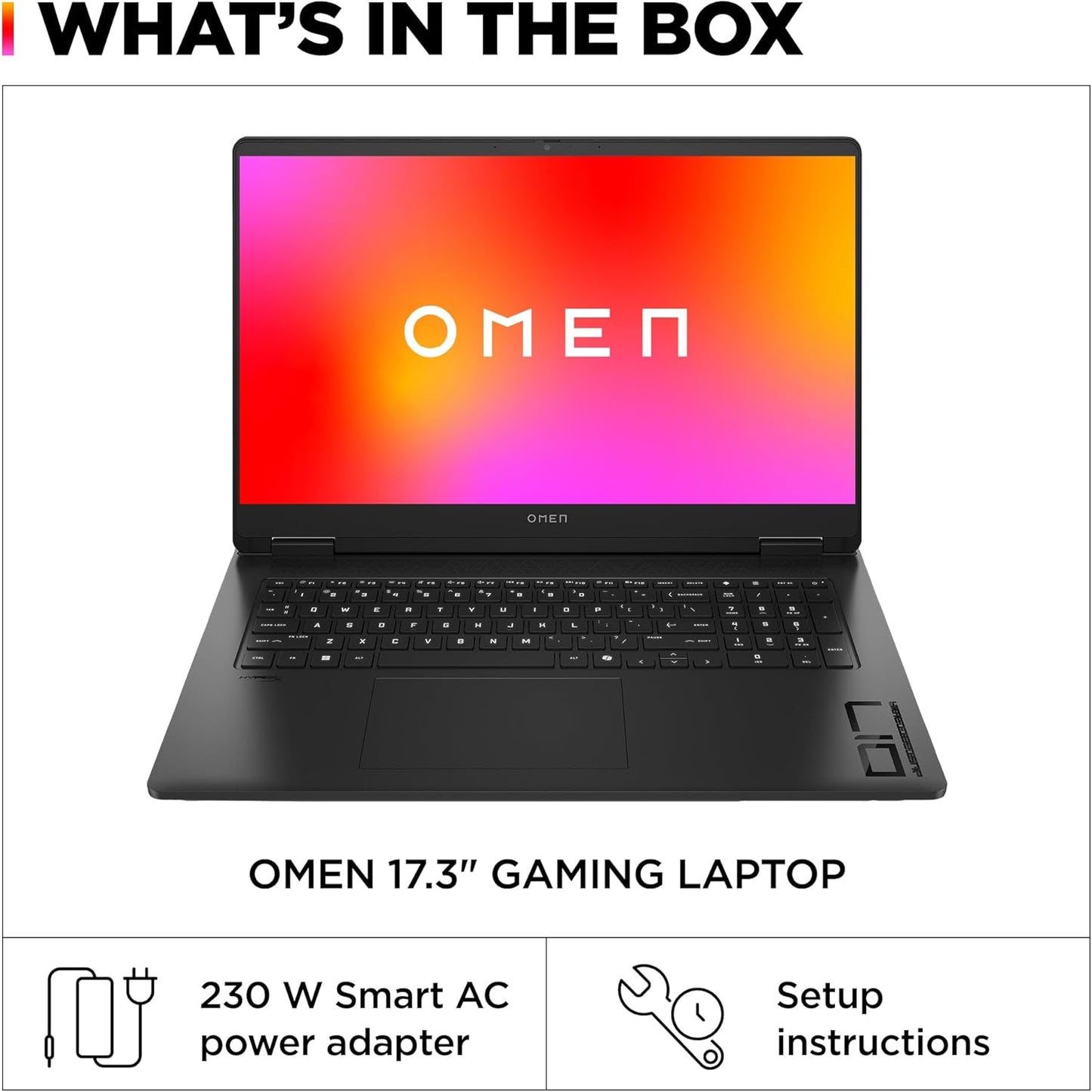 HP 17-db0010nr OMEN 17.3 Ryzen RTX 4050 Gaming Laptop