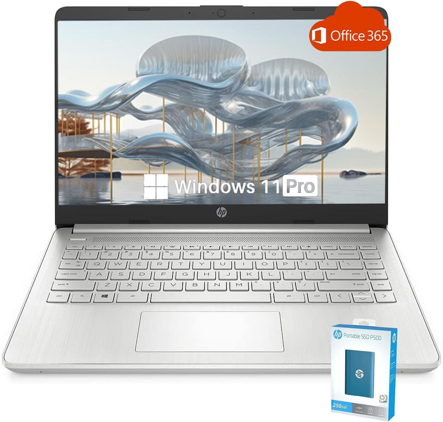 HP Essential Stream Laptop: 8GB RAM, 256GB SSD + Office 365