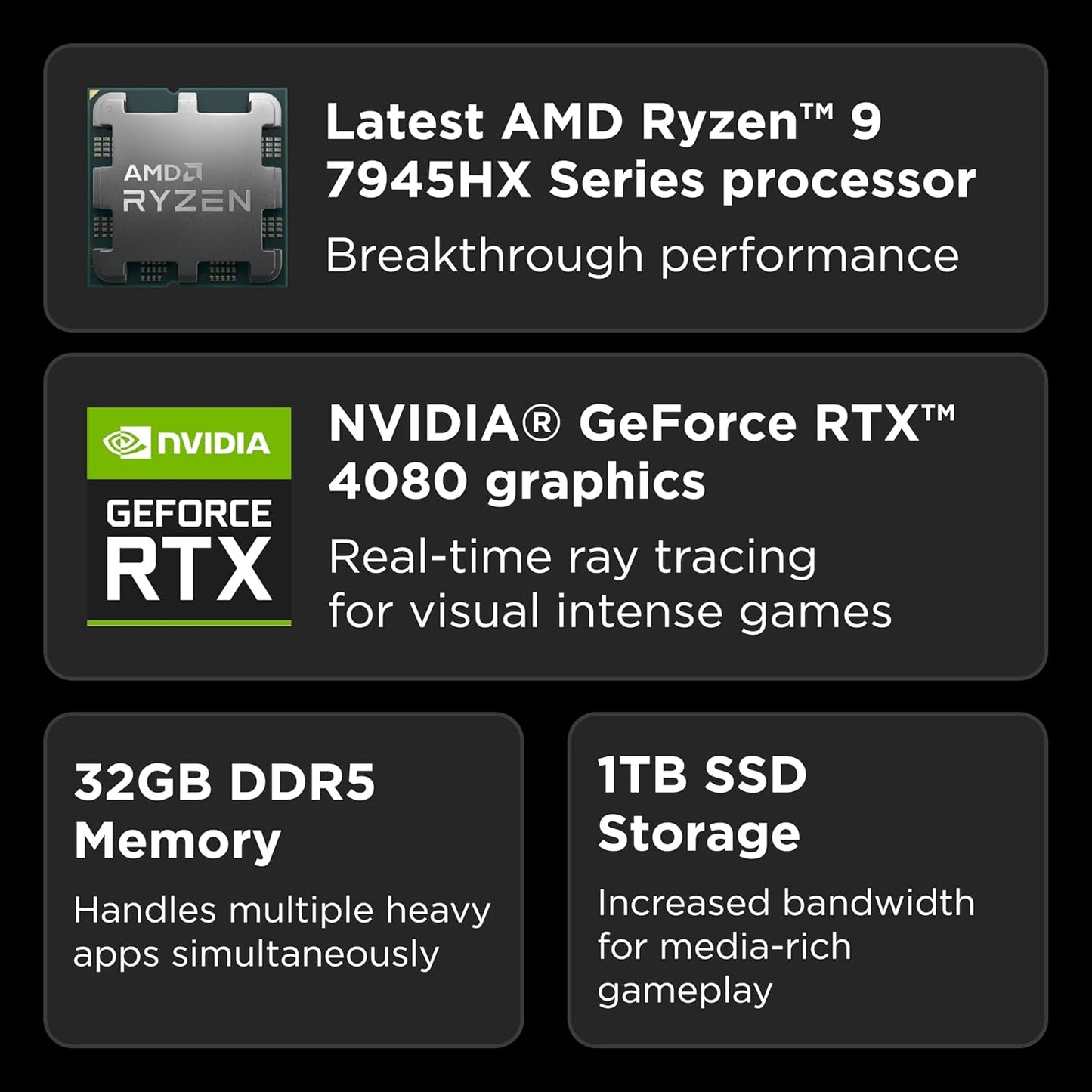 Lenovo Legion Pro 7 Ryzen 9 RTX 4080 16" Gaming Laptop