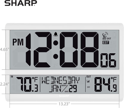 Sharp Flechazo-0401 Atomic Digital Wall Clock