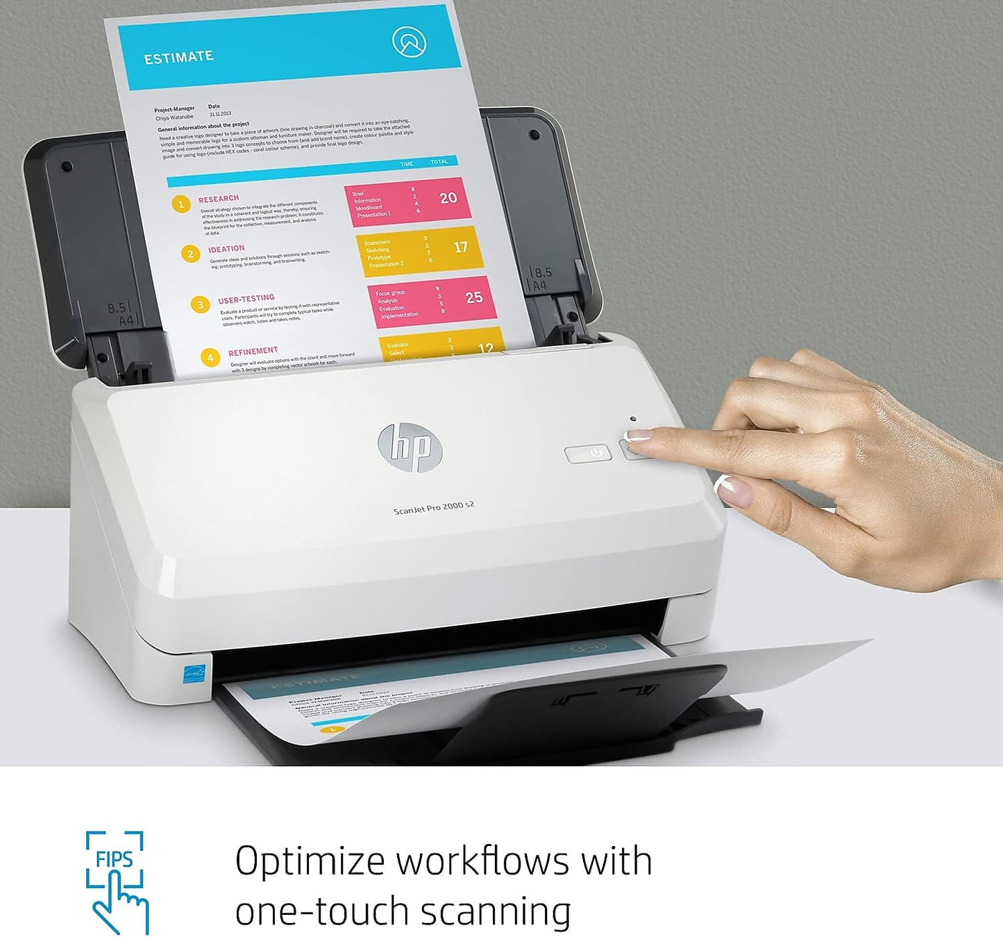 HP ScanJet Pro 2000 s2 35ppm Duplex Document Scanner