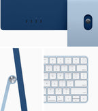 Apple MGPL3LL/A 2021 iMac M1 8-Core 24-inch Blue (Renewed)