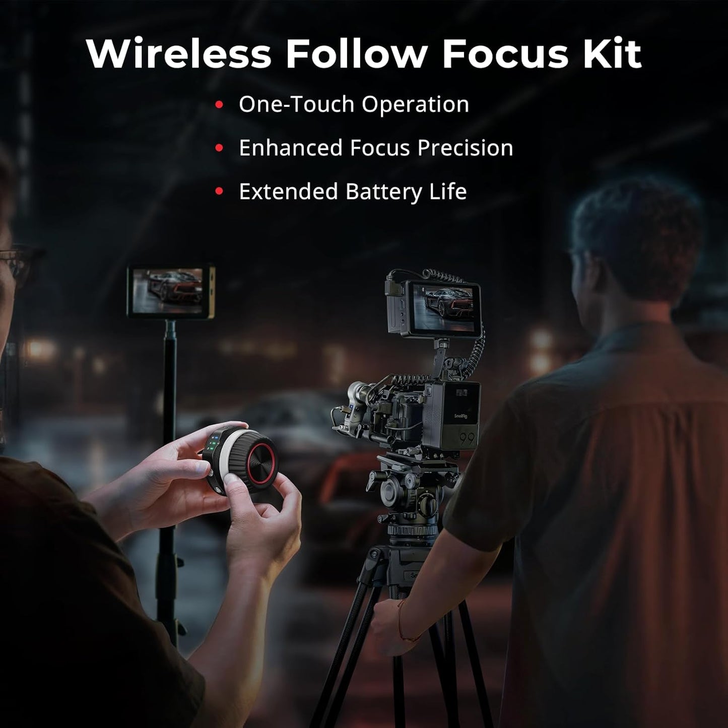 SmallRig 4296 Wireless Follow Focus Kit (Lite) Handwheel Controller