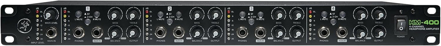 Mackie HM-400 4-Channel Headphone Amplifier Rackmount