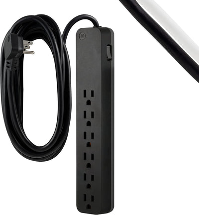 GE 62934 6-Outlet Surge Protector, 10ft Cord, 840 Joules