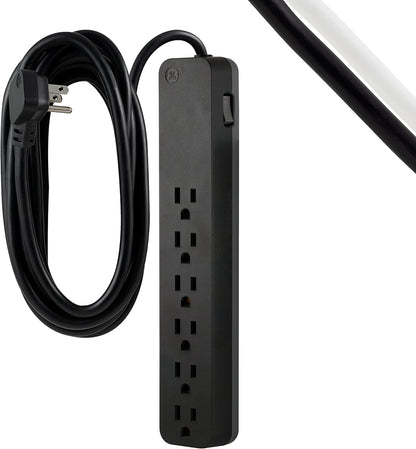 GE 62934 6-Outlet Surge Protector, 10ft Cord, 840 Joules