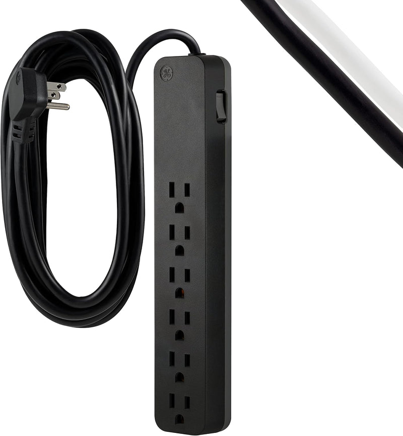 GE 62934 6-Outlet Surge Protector, 10ft Cord, 840 Joules — main product image