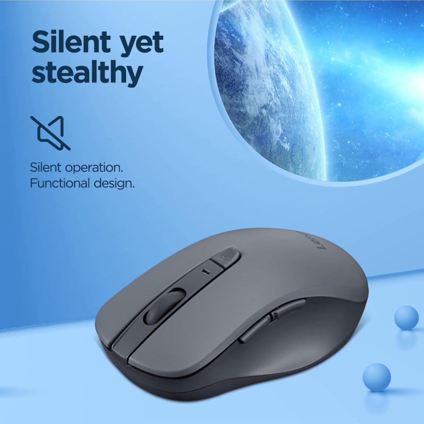 Lenovo GY51Q65621 Bluetooth Silent Ergonomic Mouse