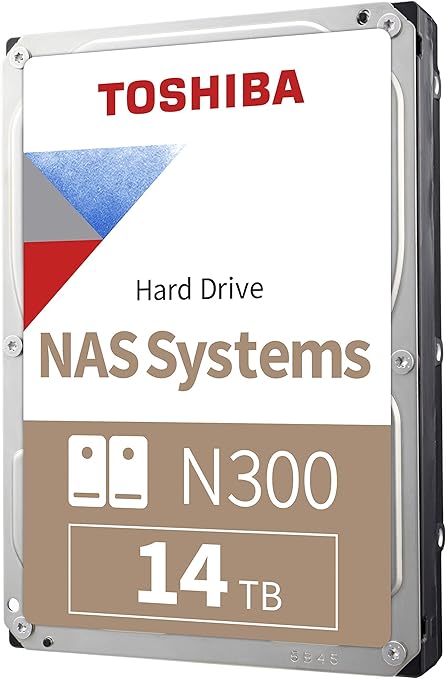 Toshiba HDWG31EXZSTA 14TB NAS Hard Drive 7200 RPM — main product image