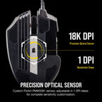 Corsair Scimitar RGB Elite Gaming Mouse (Renewed)
