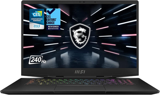 MSI Stealth GS77 17" Gaming Laptop - i7, RTX 3080 Ti, 32GB, 1TB, 240Hz