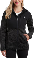Spyder Women's Softshell Jacket: Lightweight Hooded Fleece