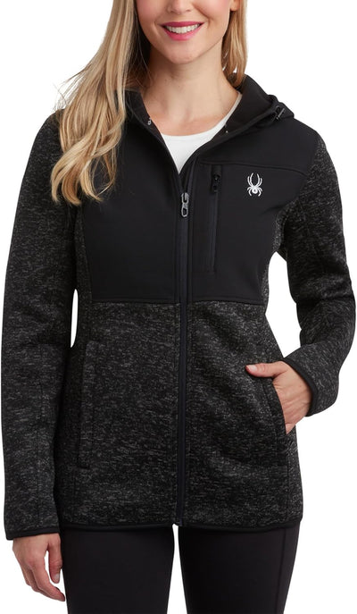 Spyder Women's Softshell Jacket: Lightweight Hooded Fleece