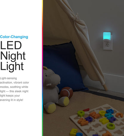 GE 34693 Color-Changing LED Night Light Dusk to Dawn