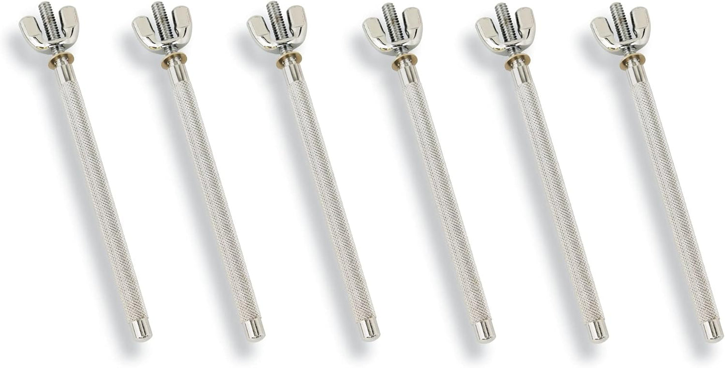 Latin Percussion LP765 3/8-Inch Knurled Mounting Rods 6-Pack