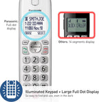 Panasonic KX-TGD864W Cordless Phone Answering Machine 4-Handset