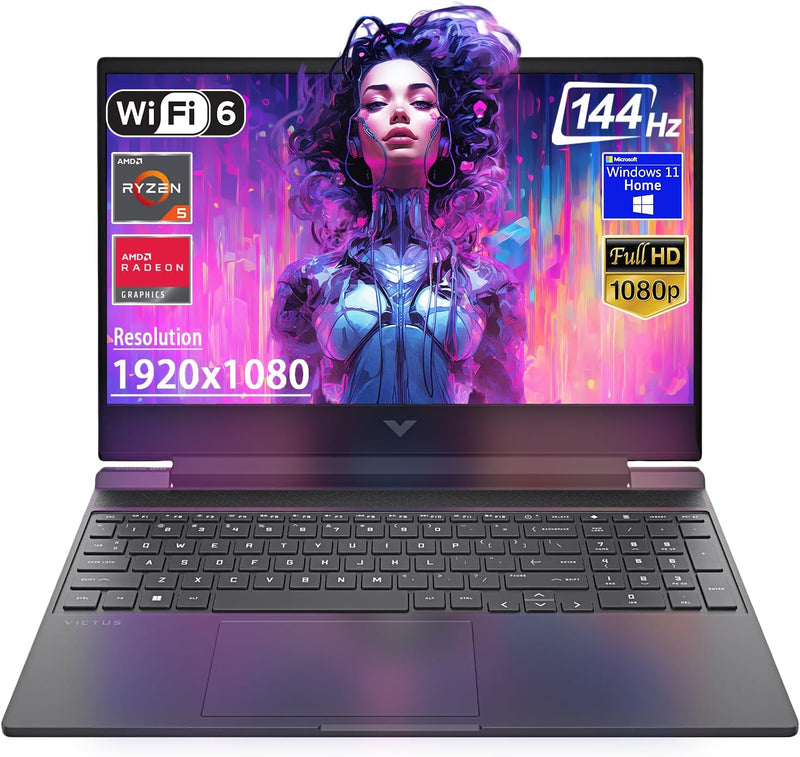 HP Victus AMD Ryzen 5 RX 6550M Gaming Laptop — main product image