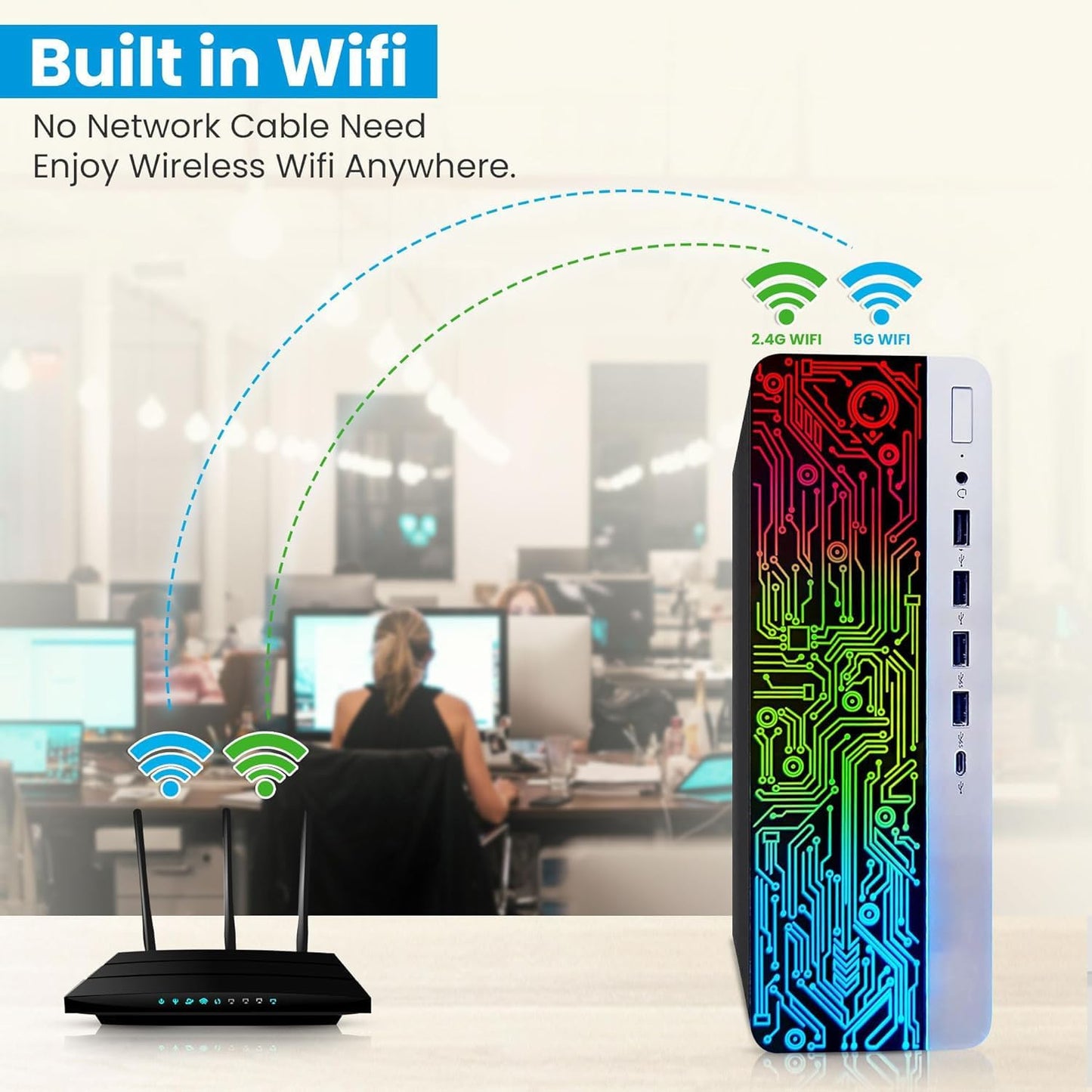 HP ProDesk 600 G3 i5 RX-550 Gaming PC