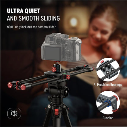 Neewer CS1M 16" Carbon Fiber Camera Slider Dolly