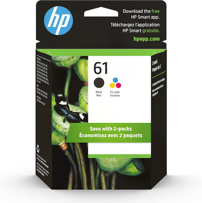HP CR259FN 61 Black/Tri-Color Ink Cartridge 2-Pack