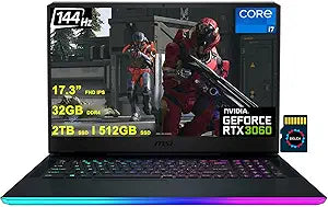 MSI GE76 Raider Gaming Laptop i7 RTX 3060 17.3" FHD