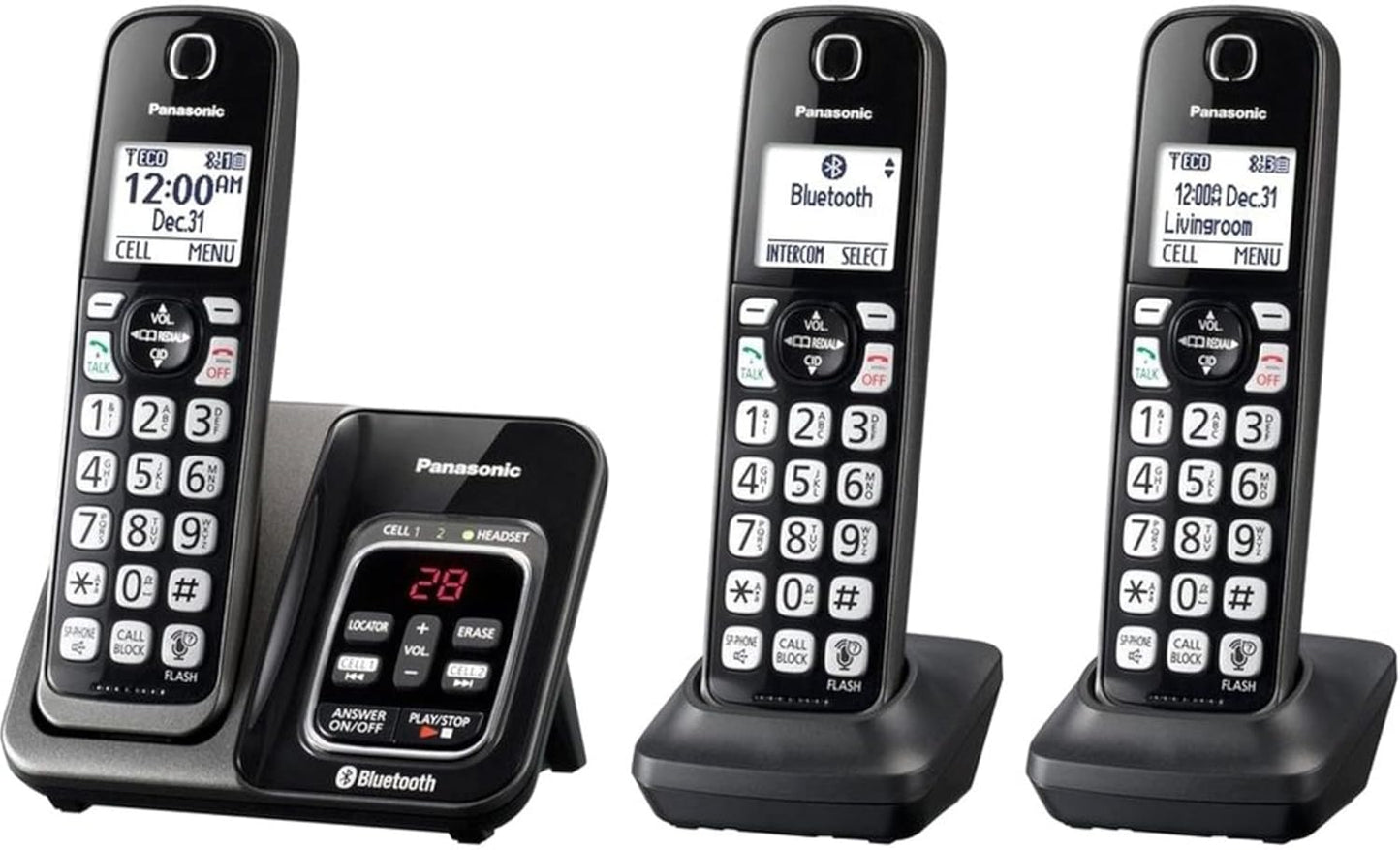 Panasonic KX-TGD563M Cordless Phone with Bluetooth & Answering Machine