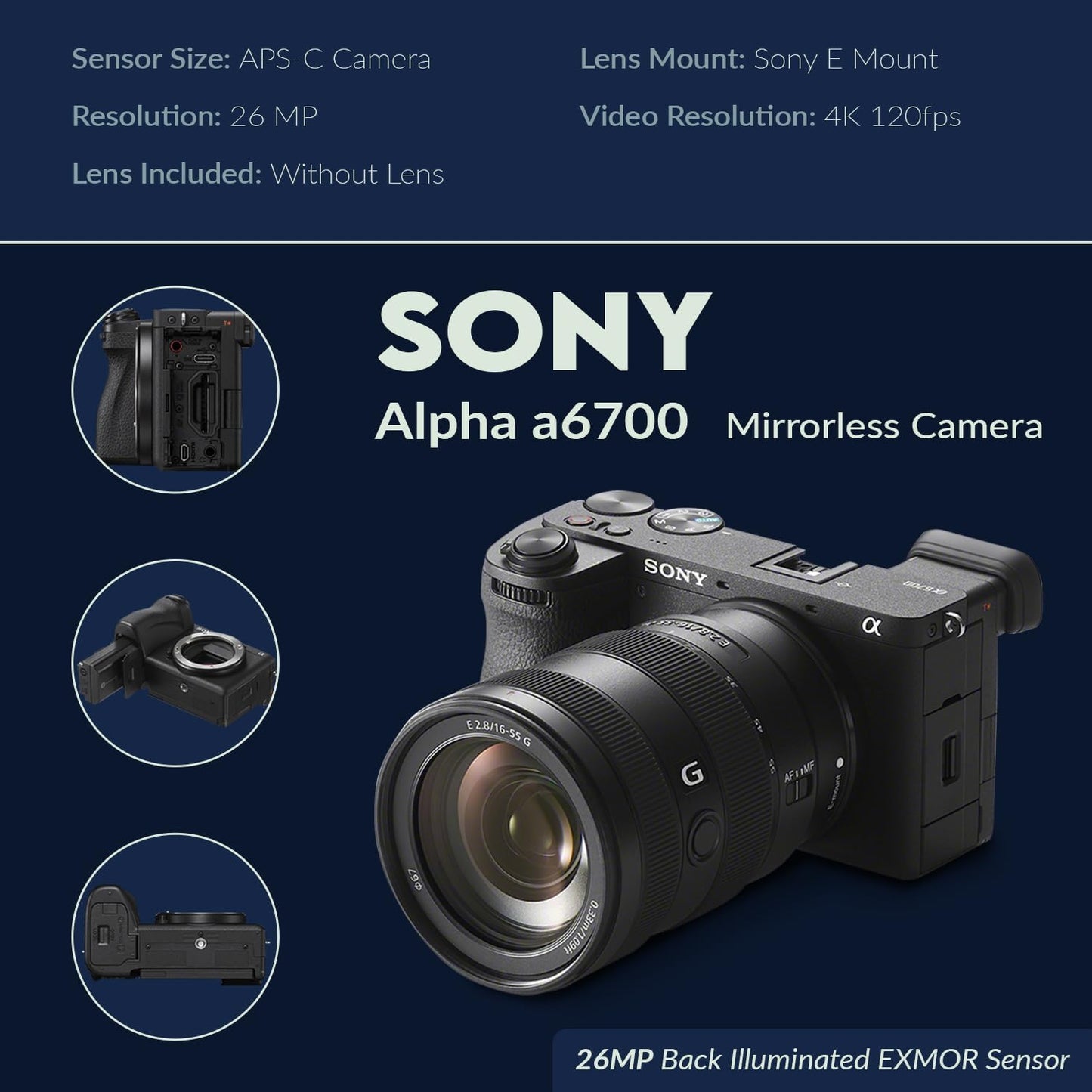 Sony Alpha a6700 Mirrorless Camera Bundle