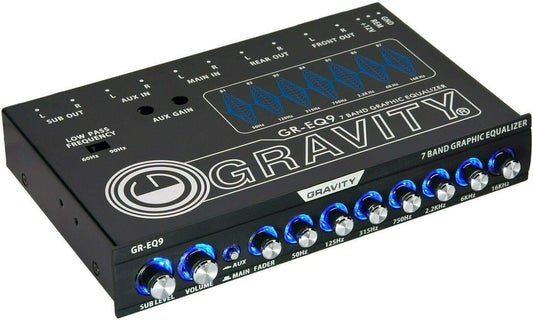Gravity GR-EQ9 7 Band Graphic Equalizer Car Audio