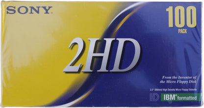 Sony 100MFD2HDLF High-Density 3.5" Floppy Disks