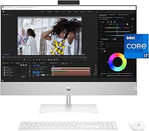 HP 7X9D6AA#ABA Pavilion 27" All-in-One Desktop i7-13700T