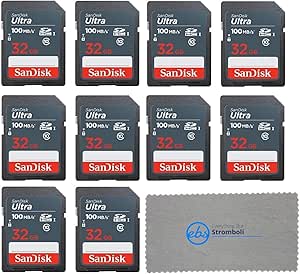SanDisk SDSDUNB-032G 32GB Ultra SDHC Memory Card 10-Pack