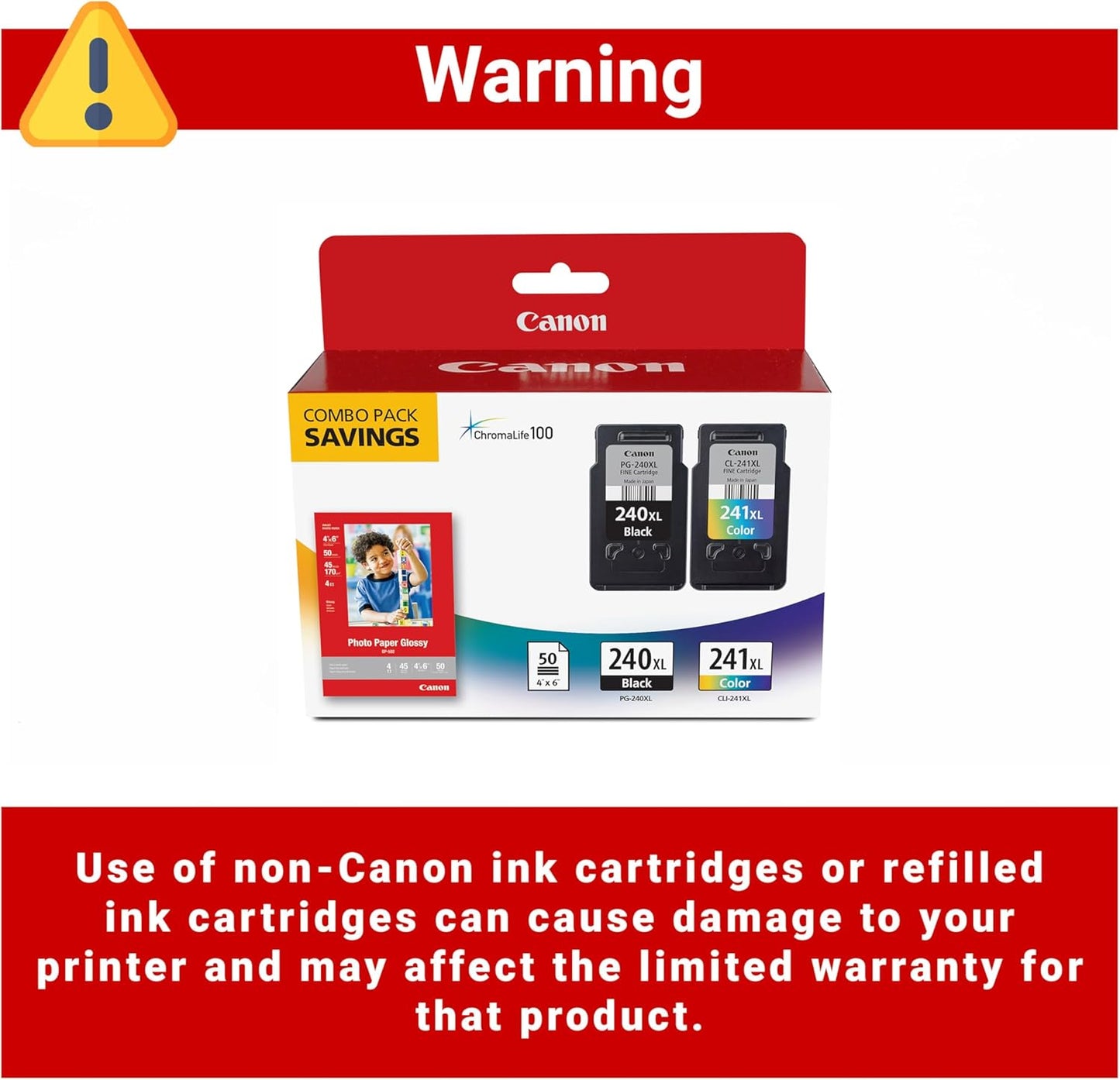 Canon PG-240XL/CL-241XL Ink Cartridge Value Pack