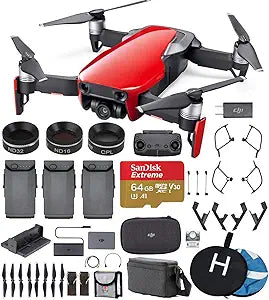 DJI Mavic Air Fly More Combo (Red) Sunny Bundle
