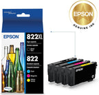 Epson T822XL-BCS Ink Combo Pack - High Capacity DURABrite Ultra