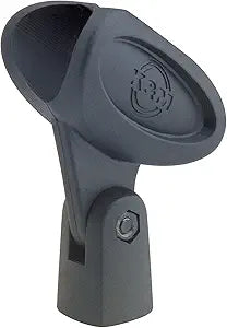 K&M 85055-BLACK Microphone Clip 5/8" Adjustable Stand Holder