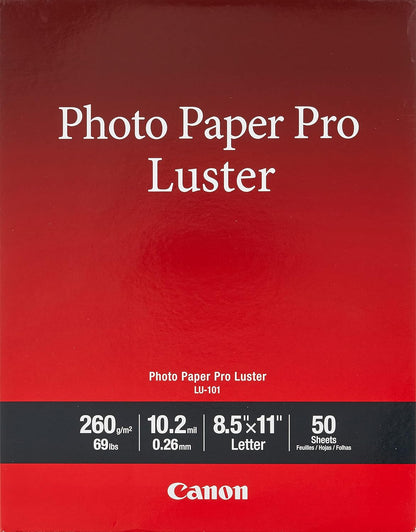 Canon LU-101 LTR(50) Luster Photo Paper - Letter Size