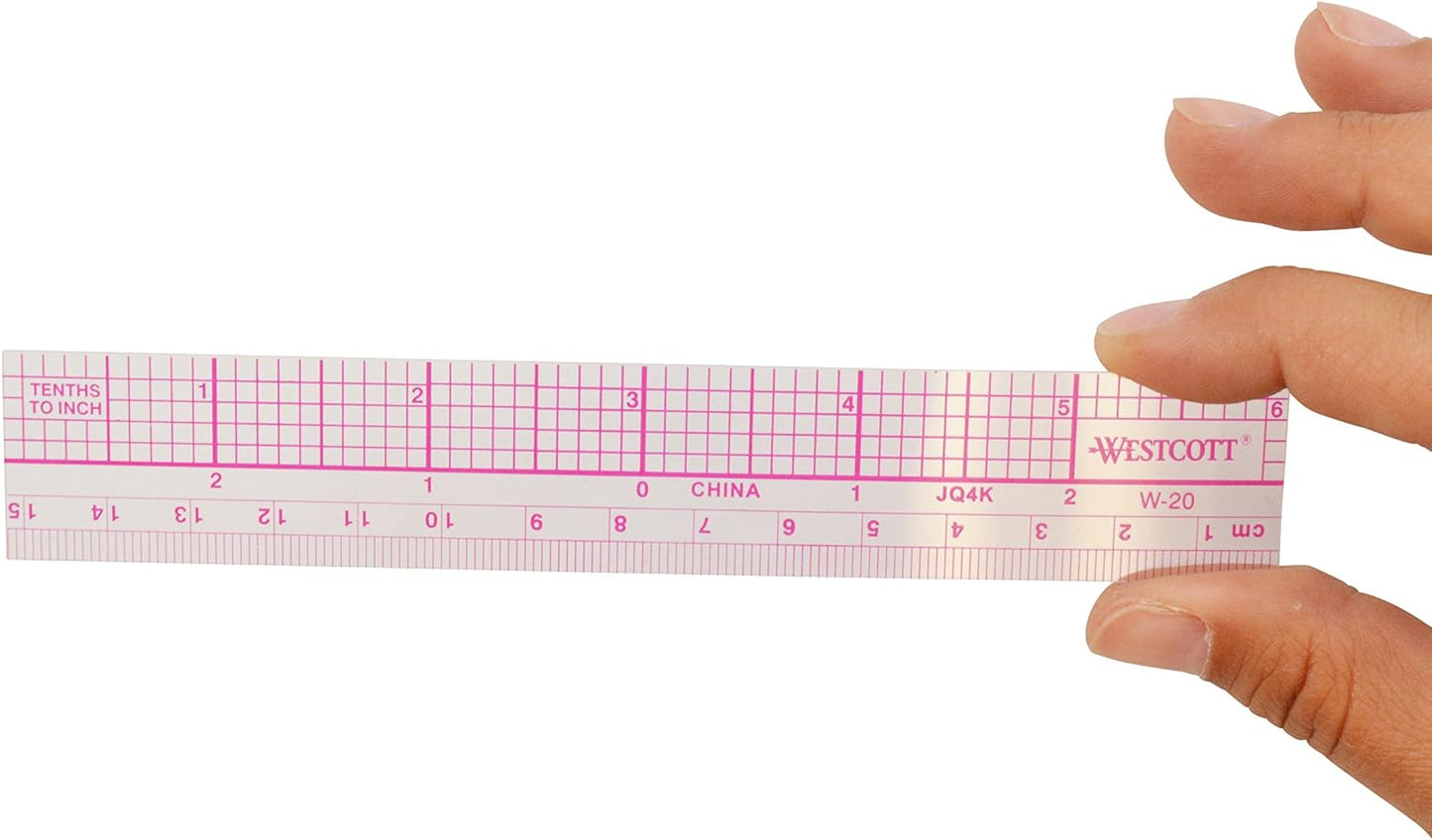 Westcott W-20 6" Transparent Graph Ruler Drafting Tool