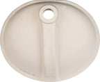 MSI 1714 Oval Porcelain Undermount Bathroom Sink - Bisque