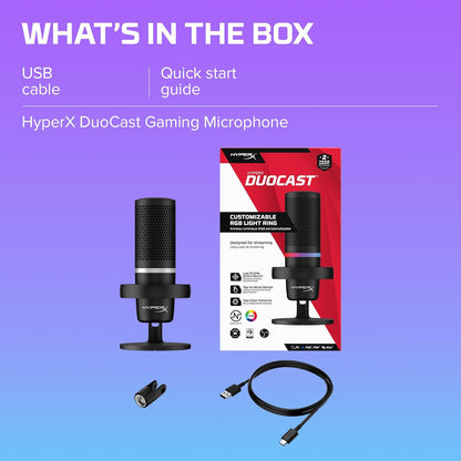 HyperX DuoCast RGB USB Condenser Microphone