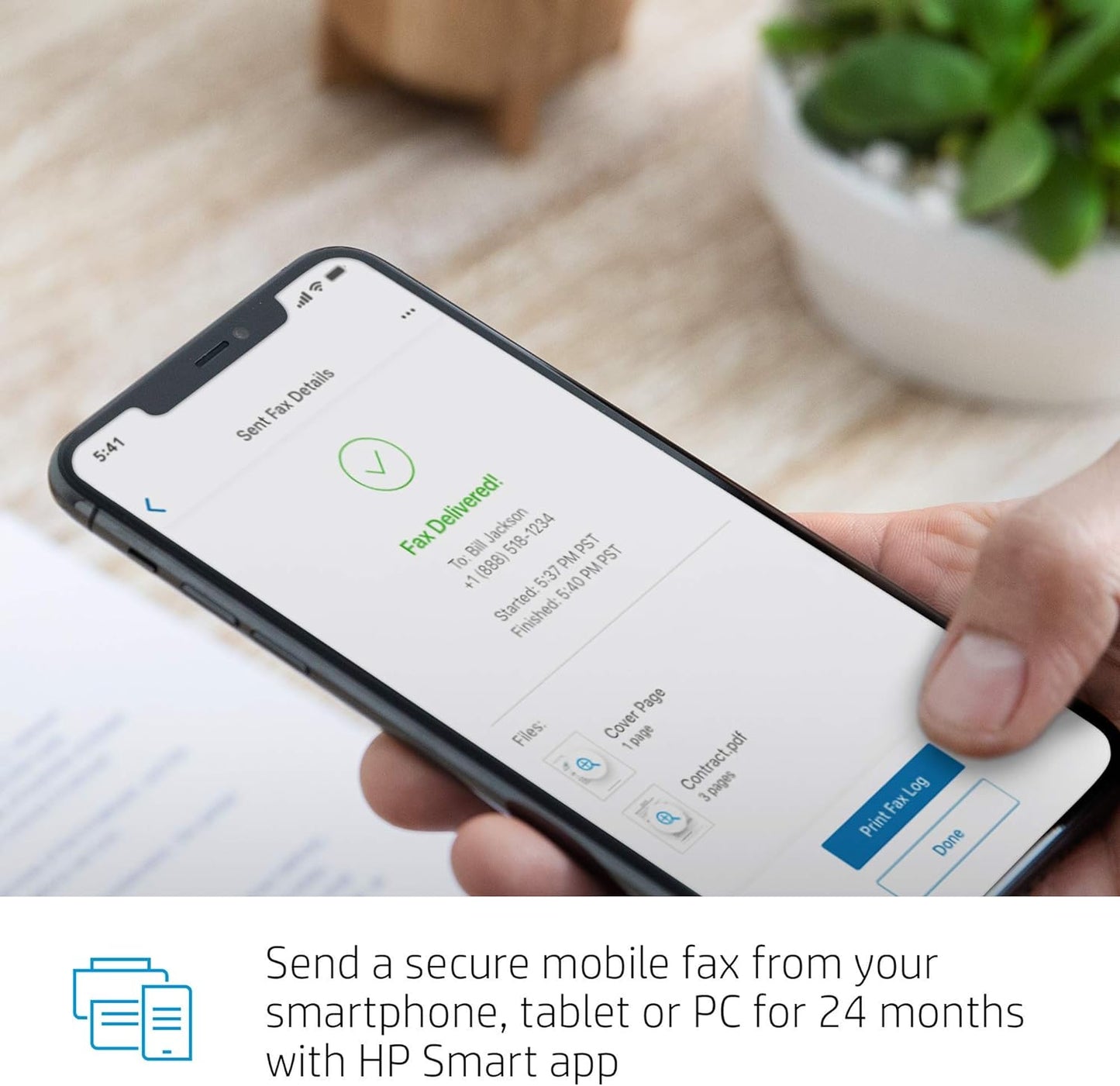 HP 3XV13A DeskJet Plus 4155 Wireless All-in-One Printer (Renewed)