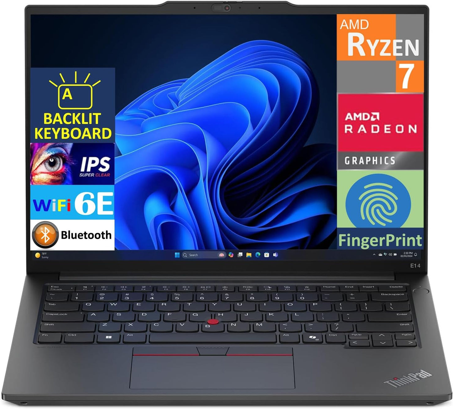 Lenovo 20HQ0001US Thinkpad E14 G6 Ryzen Business Laptop