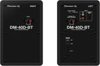 Pioneer DJ DM-40D-BT Bluetooth Desktop Monitor Speakers Bundle