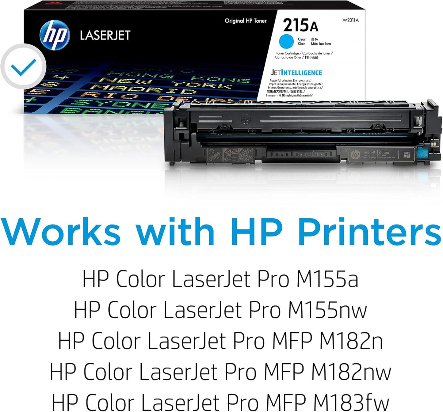 HP W2311A 215A Cyan LaserJet Toner Cartridge