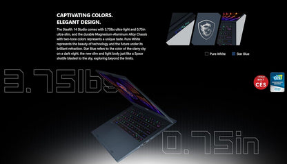 MSI i7 13620H Ultralight Stealth 14 RTX 4060 Gaming Laptop