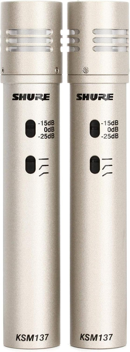 Shure KSM137/SL STEREO Cardioid Instrument Microphone Pair