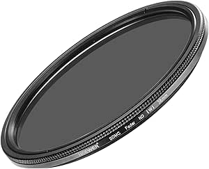 Neewer 10088589 58mm ND2-ND400 Adjustable Lens Filter