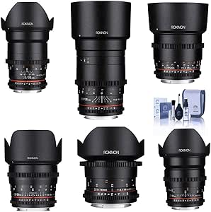 Rokinon Cine DS Lens Kit - 14mm, 24mm, 35mm, 50mm, 85mm, 135mm Canon EF